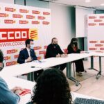 El nou president de la Generalitat, Pere Aragonès, es va reunir el 31 de maig amb la comissió executiva de la Comissió Obrera Nacional de Catalunya. | Foto: CCOO