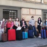Alumnes dels graus superiors d'Educació Infantil i d'Integració Social de l'Institut Ronda de Lleida, arribant a Itàlia per realitzar-hi part de les seves pràctiques en escoles i entitats socials. | Foto: Institut Ronda