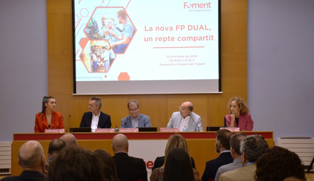 Foment va abordar l'any passat en un congrés el repte de la implementació de l'FP Dual. | Foto: Foment del Treball.