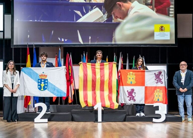 Els representants catalans havien resultat guanyadors del Cat Skills 2025. | Foto: Ministeri d'Educació, FP i Esports
